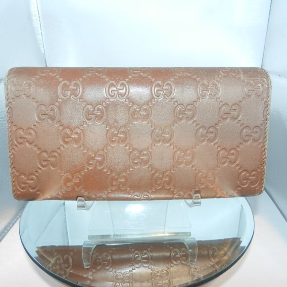 Limited Edition Gucci Guccissma Rose Gold Continental Wallet Hawaii Exclusive - Picture 2 of 16